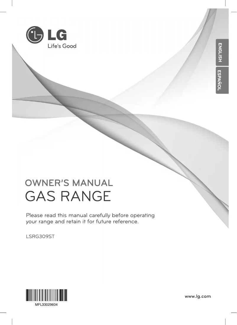 Page 1 de la notice Manuel utilisateur LG Studio LSRG309ST