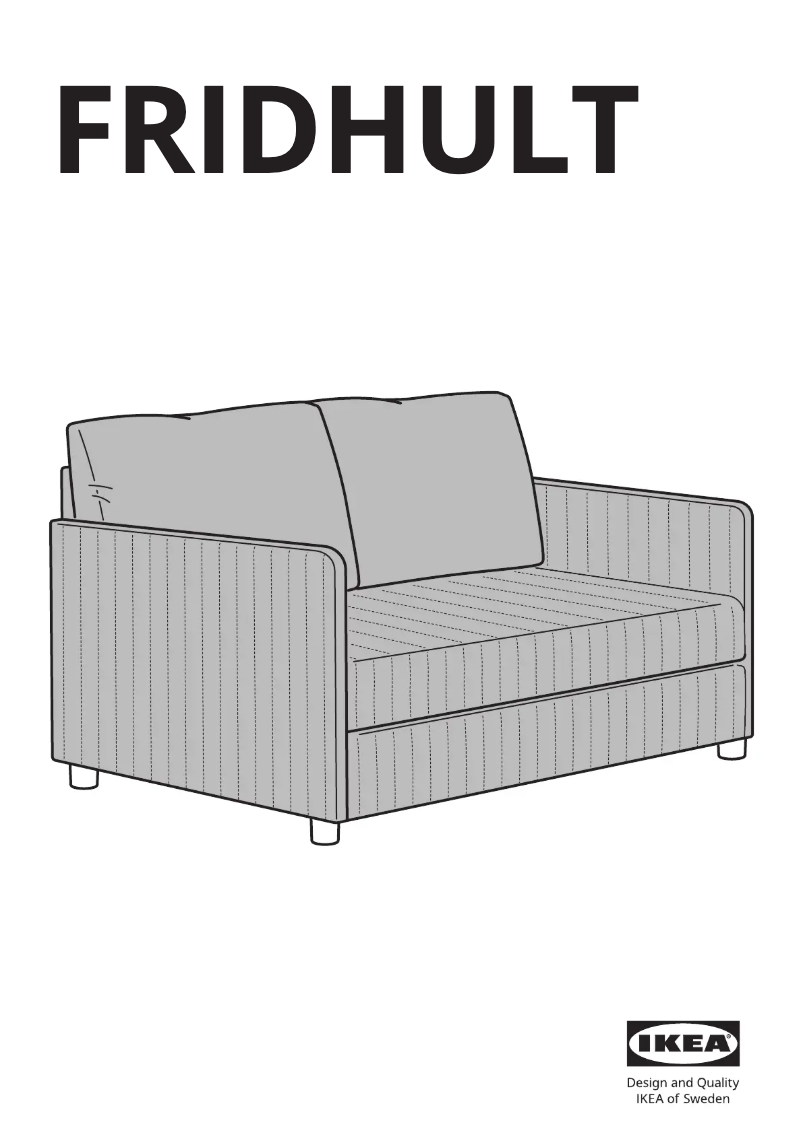 Page 1 de la notice Manuel utilisateur Ikea FRIDHULT 005.754.51