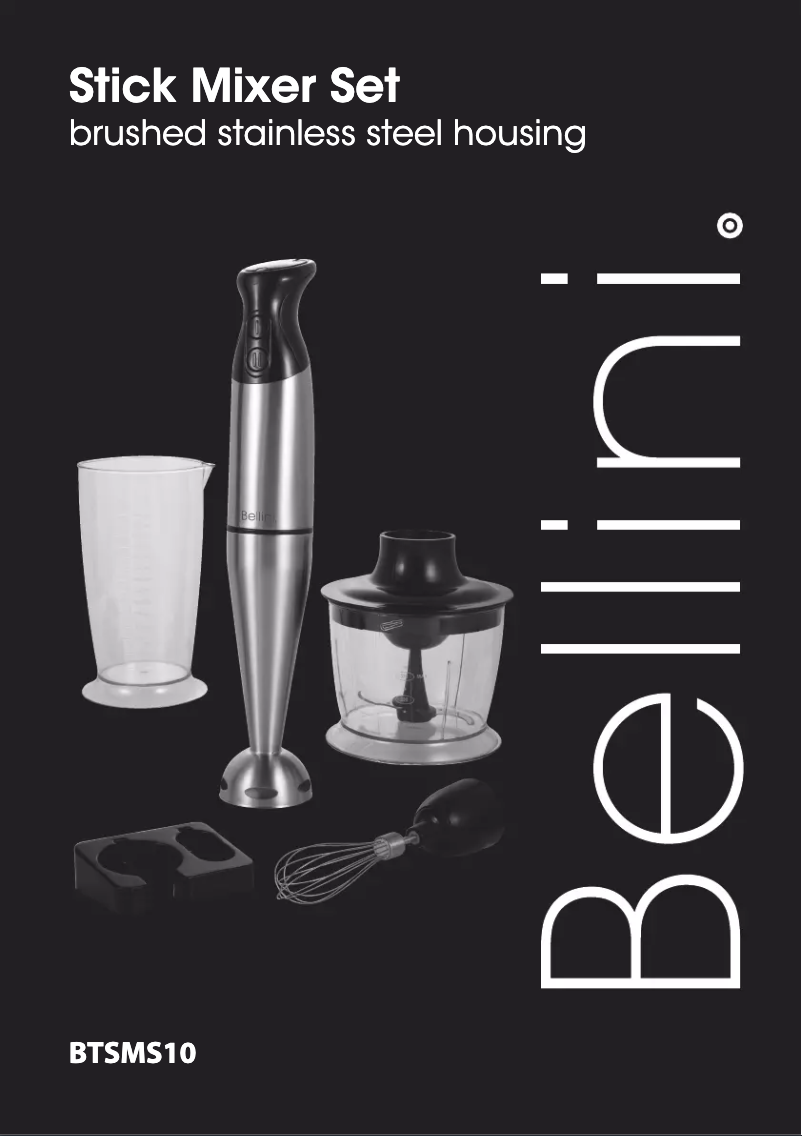 Page 1 de la notice Manuel utilisateur Bellini BTSMS10