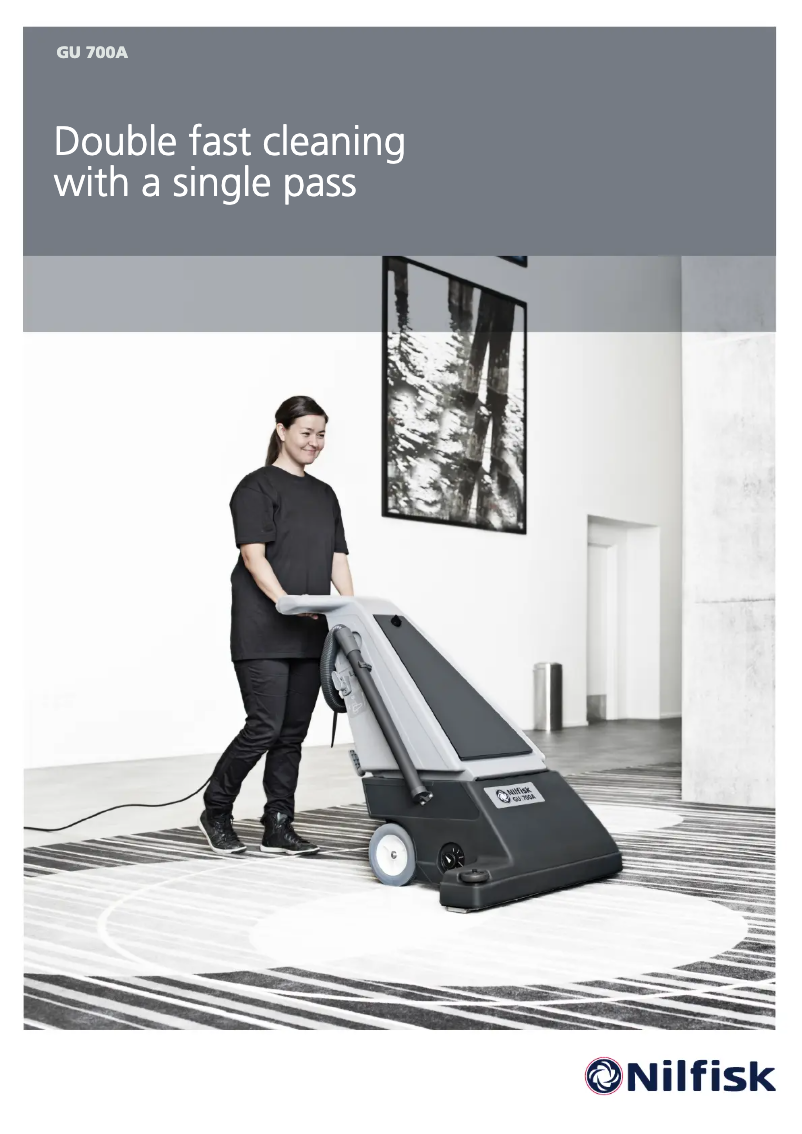 Page 1 de la notice Brochure Nilfisk GU700