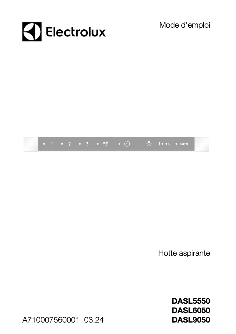 Página 1 del manual Manual de usuario Electrolux DASL9050CN
