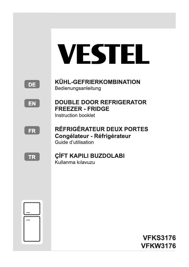Page 1 de la notice Manuel utilisateur Vestel VFKW3176