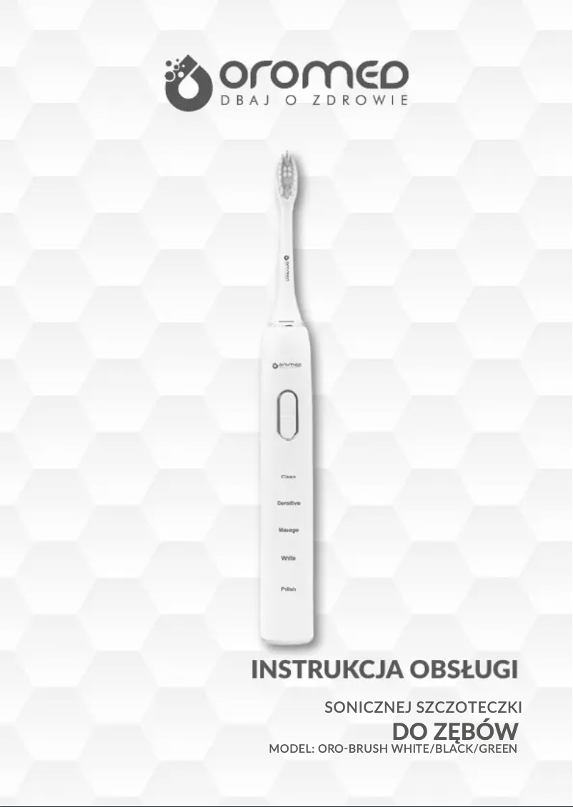 Page 1 de la notice Manuel utilisateur Oromed ORO-BRUSH