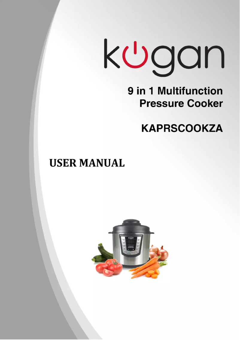 Page 1 de la notice Manuel utilisateur Kogan KAPRSCOOKZA