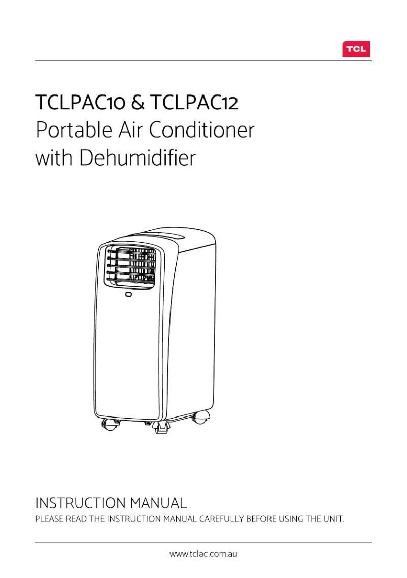 Page 1 of the manual User Manual TCL TCLPAC10