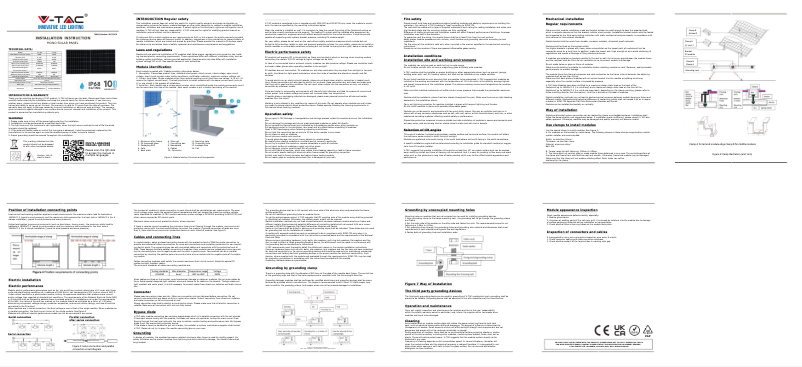Page 1 de la notice Manuel utilisateur V-TAC VT-450