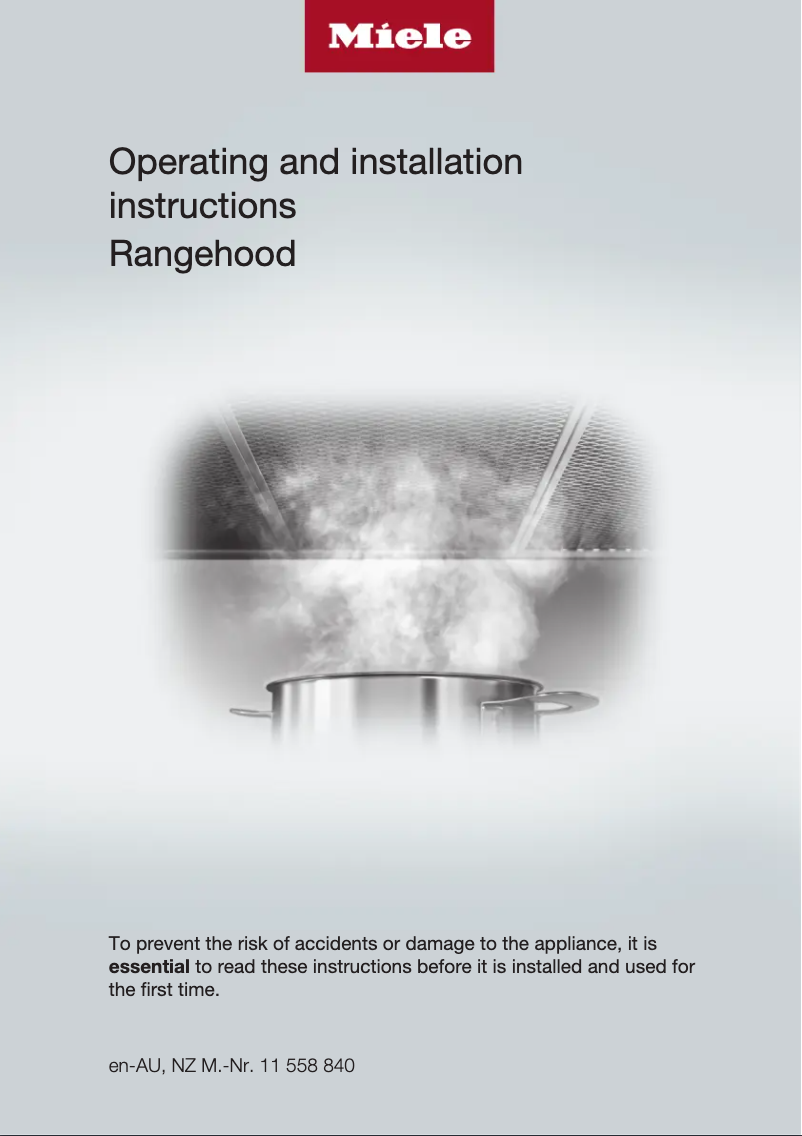 Página 1 del manual Manual de usuario Miele DA 2628