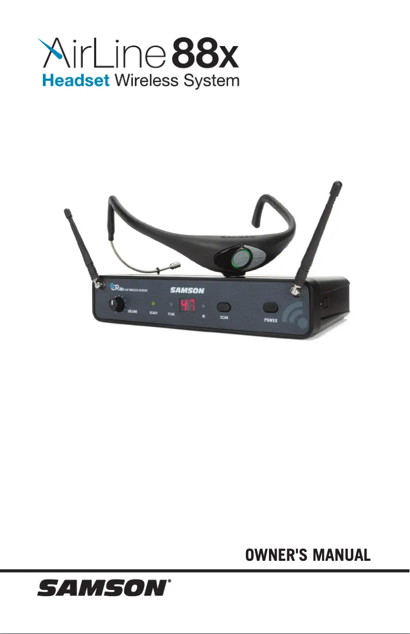 Page 1 de la notice Manuel utilisateur Samson Airline 88