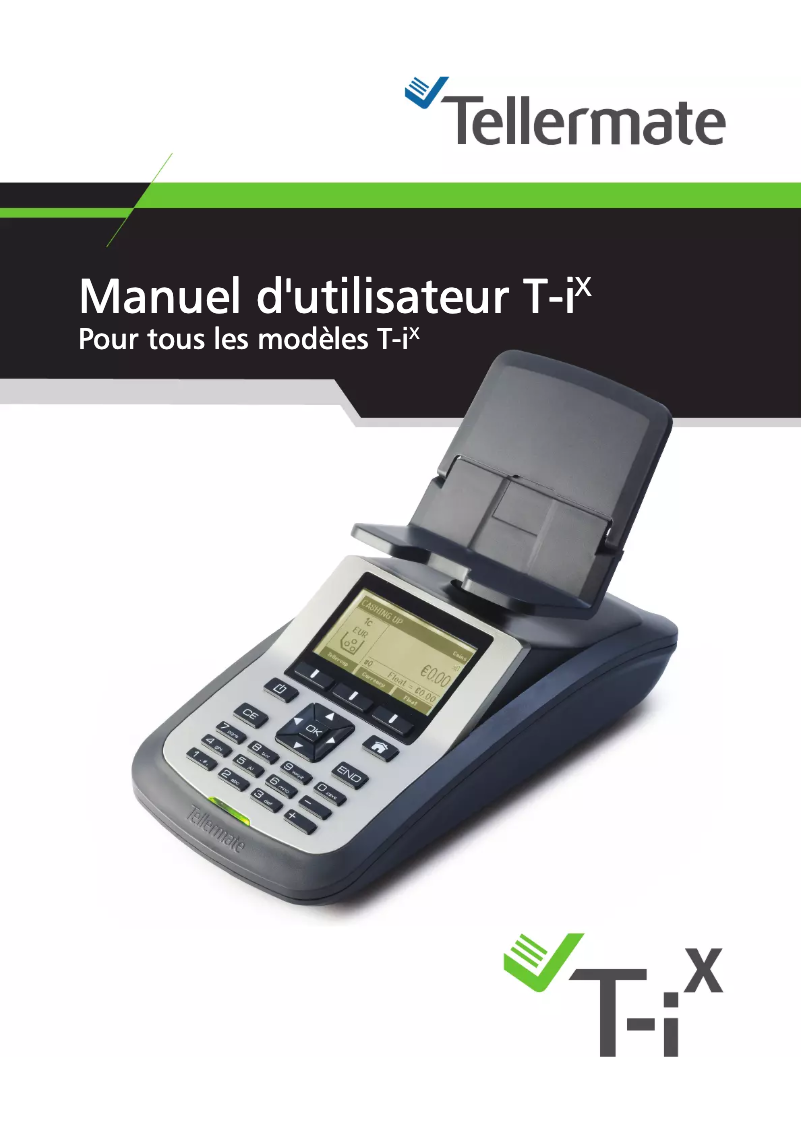 Page 1 de la notice Manuel utilisateur Tellermate T-ix