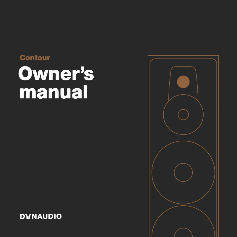 Page 1 de la notice Manuel utilisateur Dynaudio Contour 25C