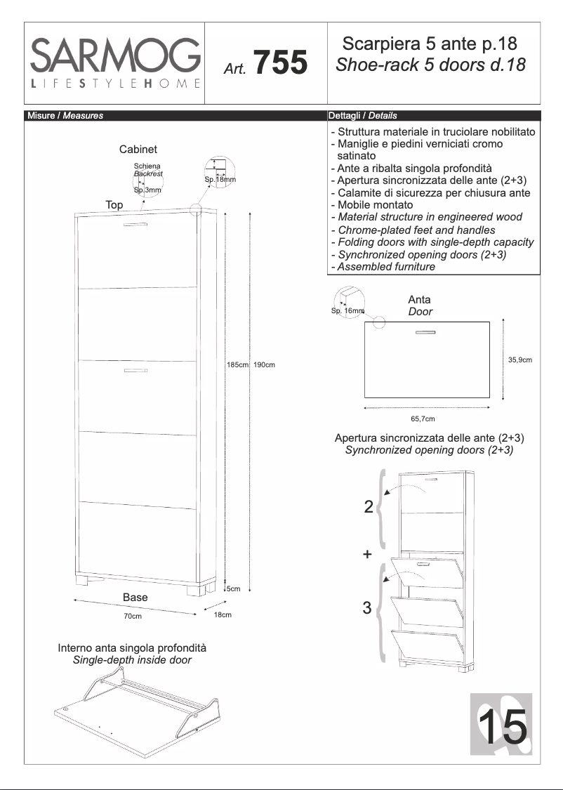 Page 1 de la notice Manuel utilisateur Sarmog A755PCPC