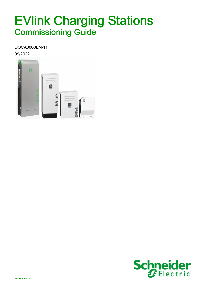 Page 1 de la notice Guide d'installation Schneider EVH4S03N2