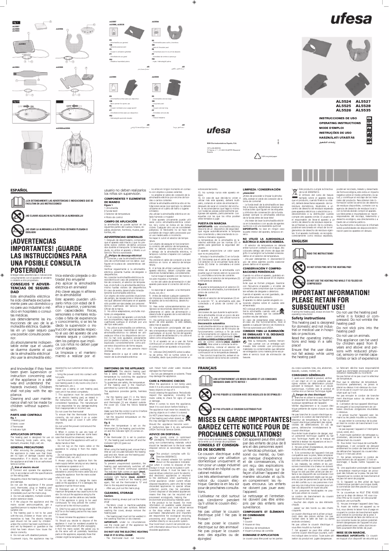 Página 1 del manual Manual de usuario Ufesa AL5535