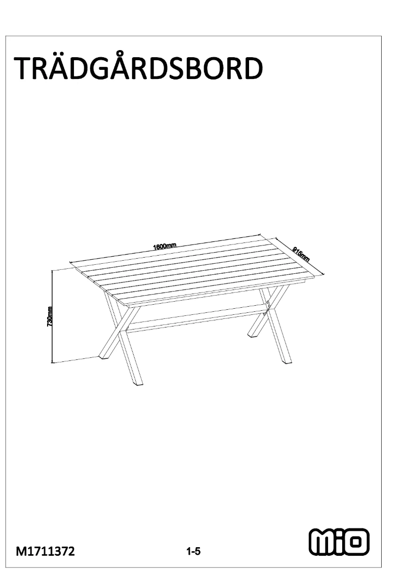 Page 1 de la notice Manuel utilisateur Mio Modena