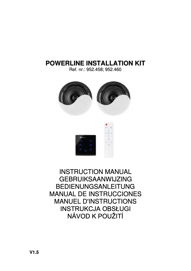 Page 1 de la notice Manuel utilisateur Power Dynamics Powerline A100B