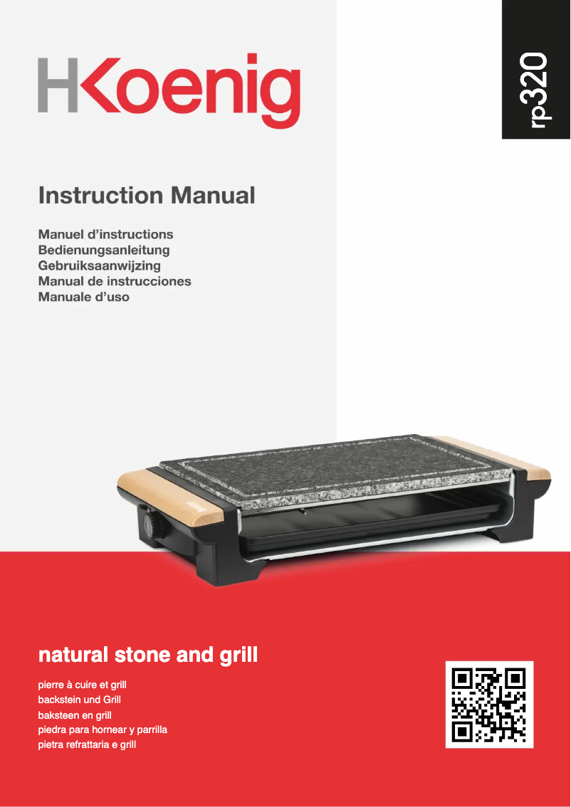 Page 1 de la notice Manuel utilisateur H.Koenig RP320