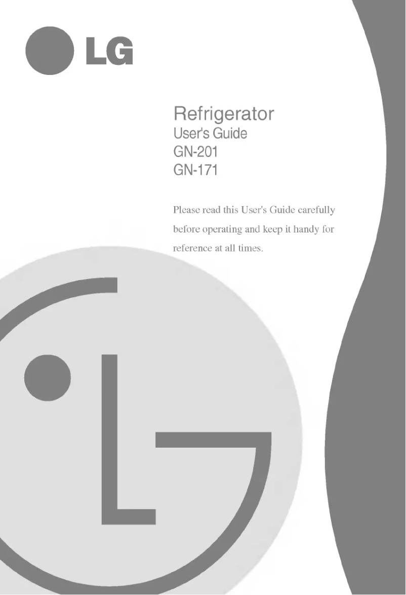 Page 1 de la notice Manuel utilisateur LG GN-201QVK