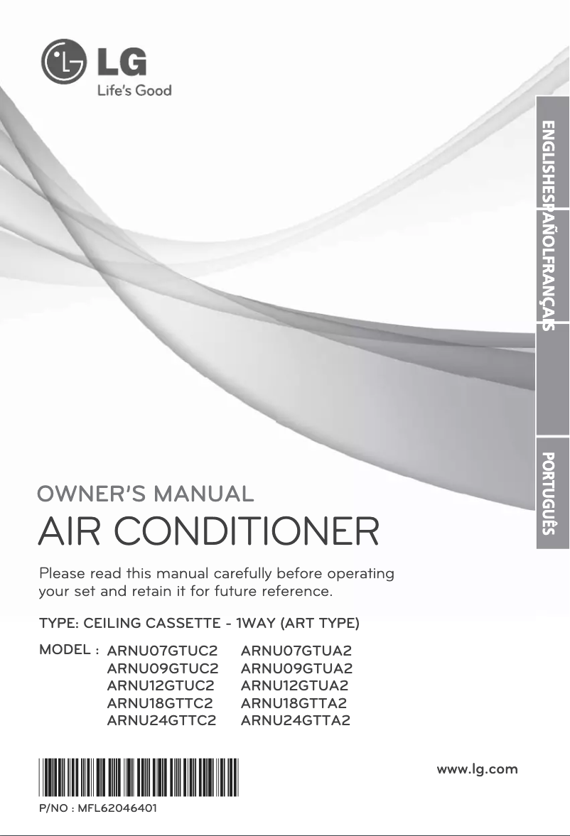 Page 1 of the manual User Manual LG ARNU12GTUC2