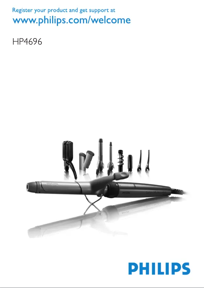 Page 1 de la notice Manuel utilisateur Philips SalonMultistylist HP4696