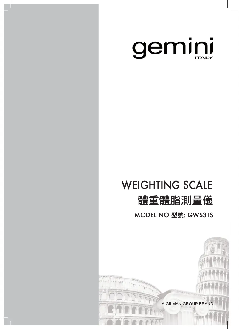 Página 1 del manual Manual de usuario Gemini GWS3TS