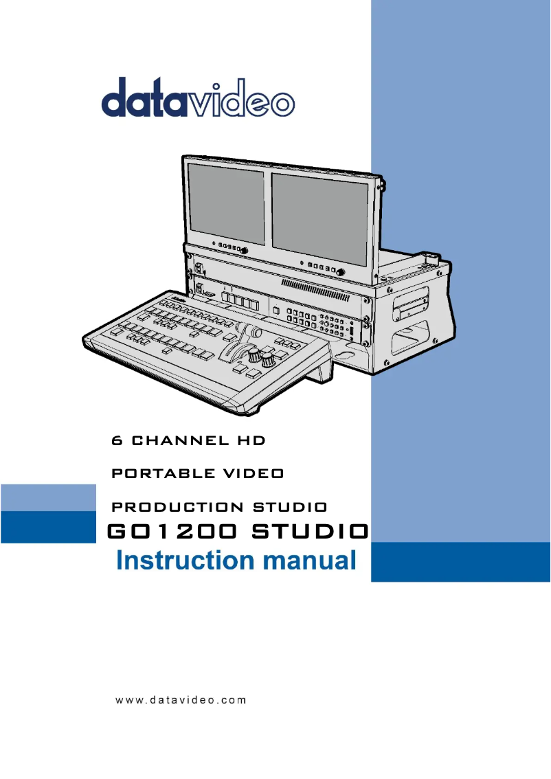 Page 1 of the manual User Manual DataVideo GO 1200 Studio