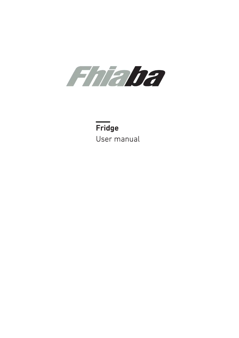 Page 1 de la notice Manuel utilisateur Fhiaba S900TST3