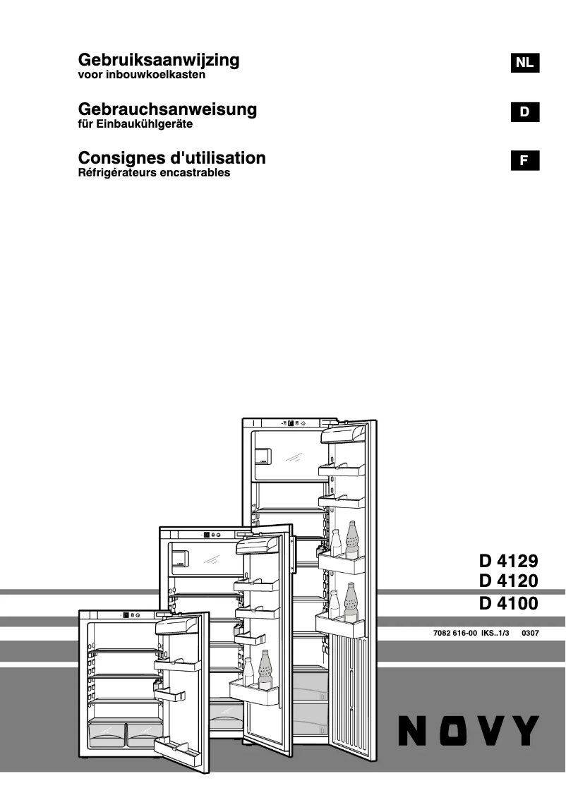 Page 1 de la notice Manuel utilisateur Novy Basic Line 4120