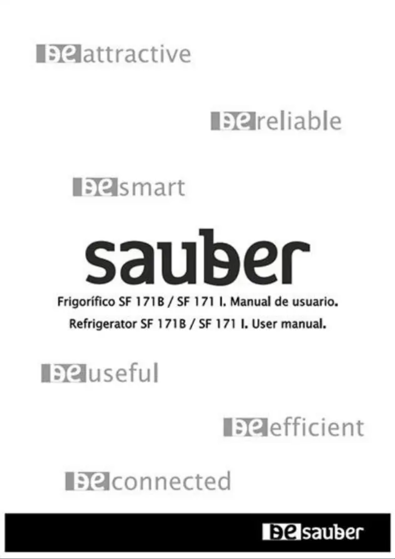 Página 1 del manual Manual de usuario Sauber SF171I