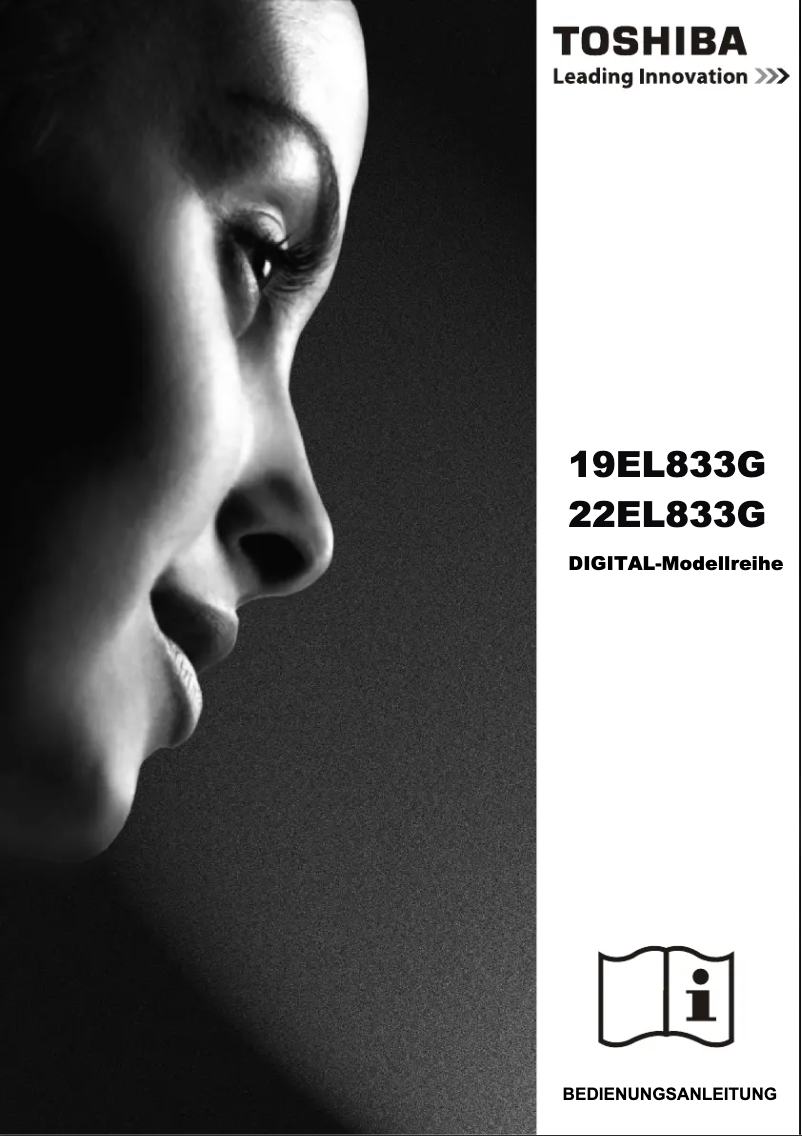 Page 1 of the manual User Manual Toshiba 22EL833G