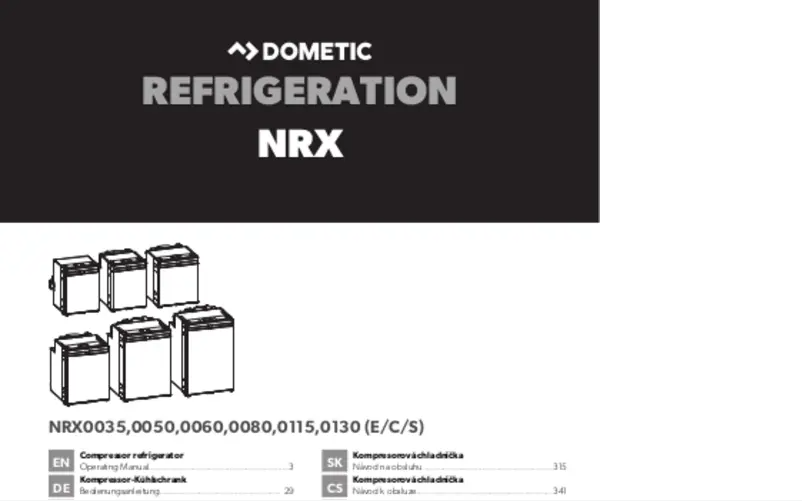 Page 1 de la notice Manuel utilisateur Dometic NRX 60E