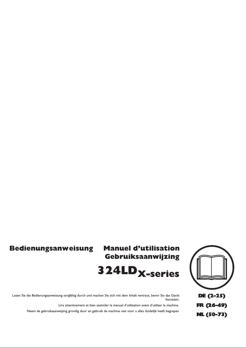 Page 1 of the manual User Manual Husqvarna 324LDx