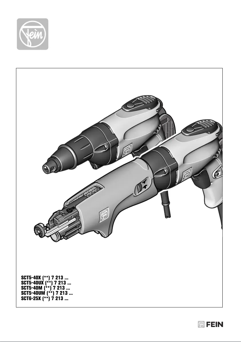 Page 1 de la notice Manuel utilisateur Fein SCT 5- 40 X