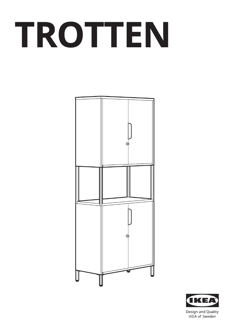 Page 1 de la notice Manuel utilisateur Ikea TROTTEN 404.748.36