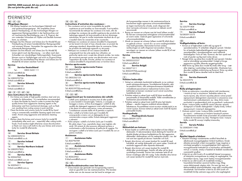 Page 1 de la notice Manuel utilisateur Ernesto IAN 345744