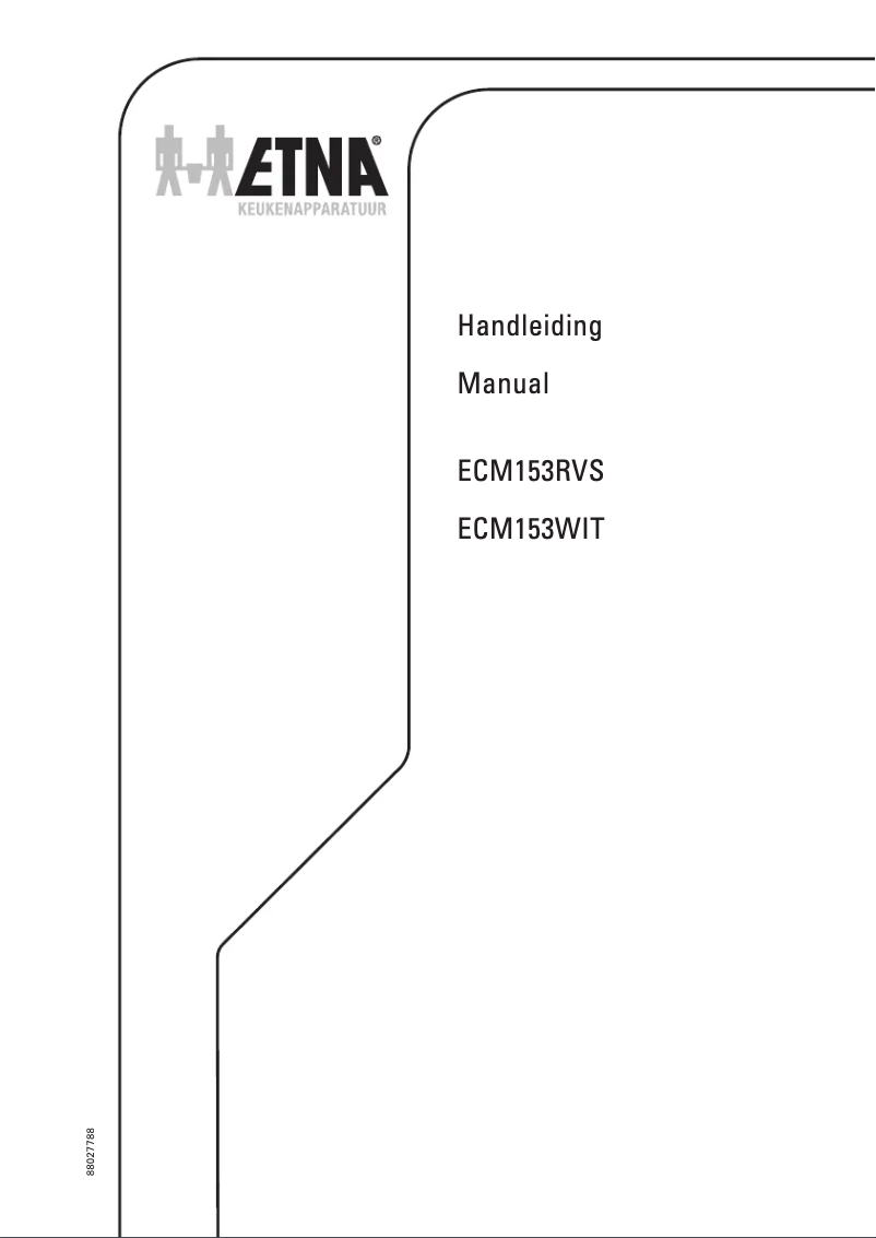 Page 1 de la notice Manuel utilisateur Etna ECM153RVS