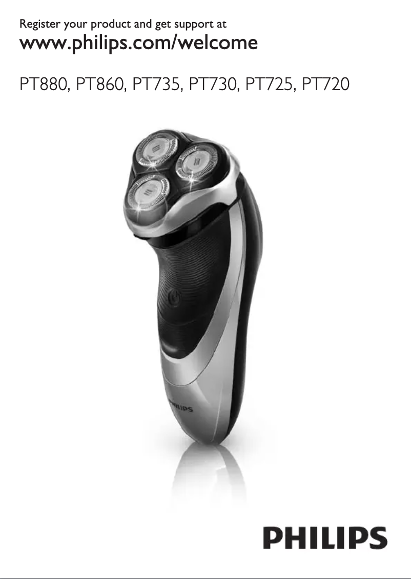 Page 1 of the manual User Manual Philips PowerTouch Plus PT880