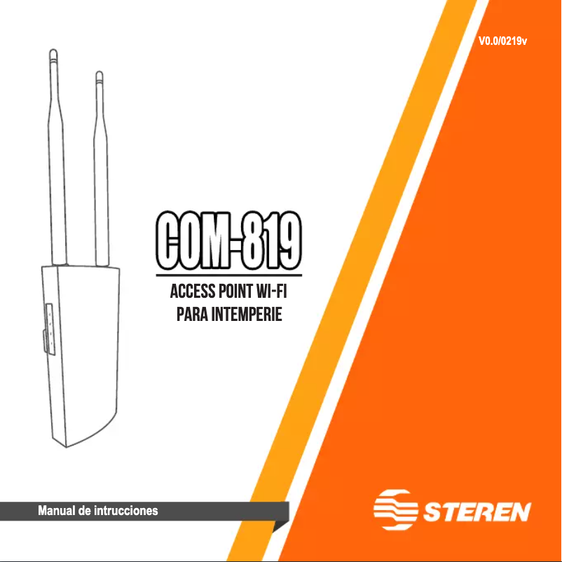 Page 1 de la notice Manuel utilisateur Steren COM-819