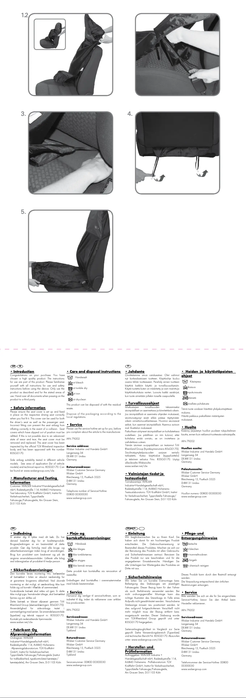 Page 1 de la notice Manuel utilisateur Ultimate Speed IAN 79202