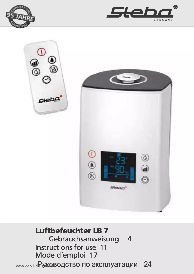 Page 1 of the manual User Manual Steba LB 7