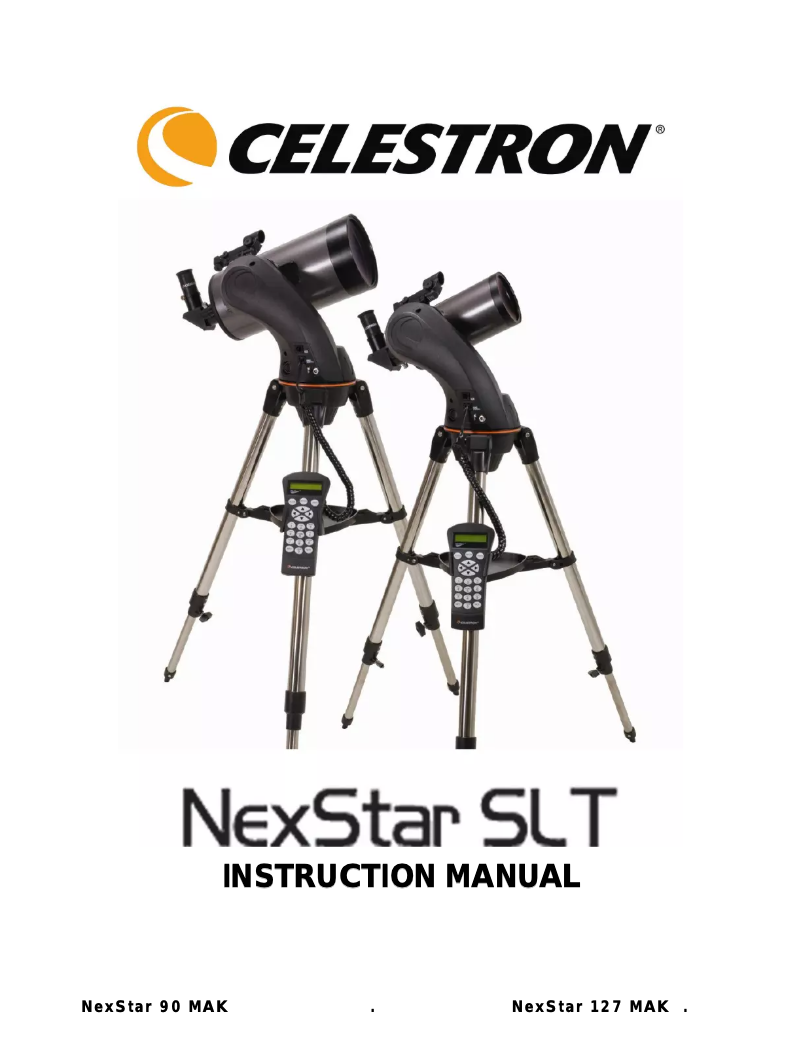 Page 1 de la notice Manuel utilisateur Celestron NexStar 127SLT