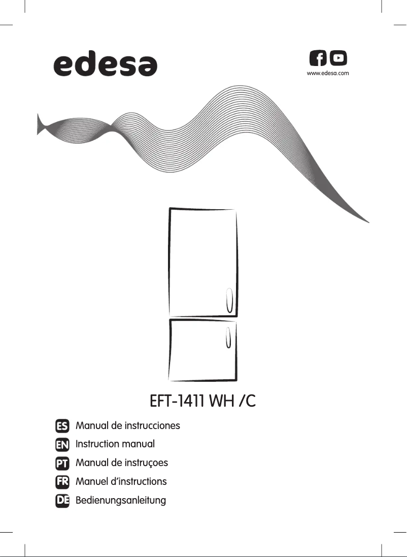 Page 1 de la notice Manuel utilisateur Edesa EFT-1411 WH
