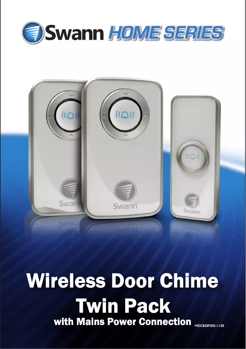 Página 1 del manual Manual de usuario Swann SWHOM-DC820P2