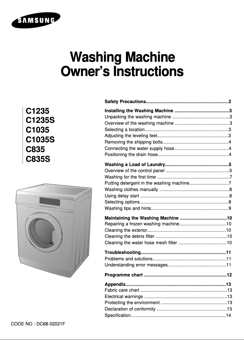 Página 1 del manual Manual de usuario Samsung C1235A
