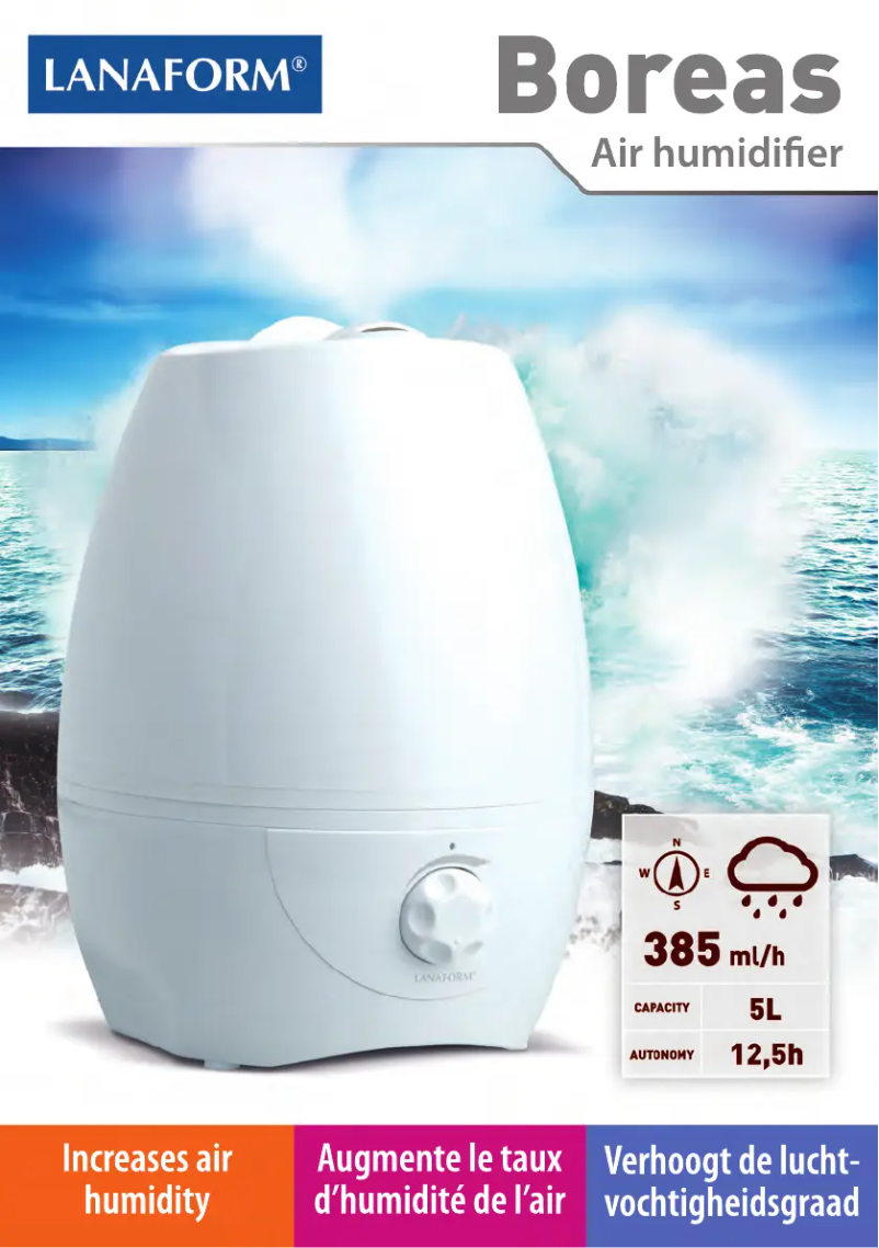 Page 1 de la notice Manuel utilisateur Lanaform Boreas
