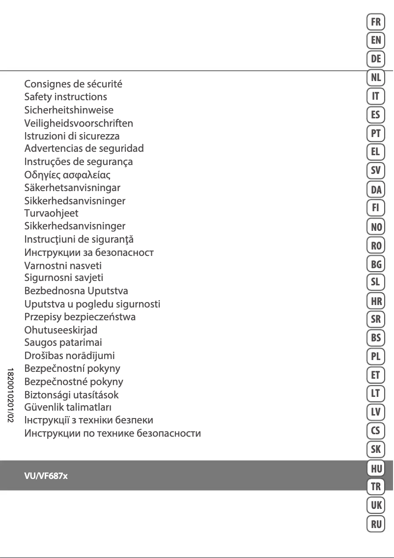 Page 1 de la notice Manuel utilisateur Rowenta Eole Ultra VU6871