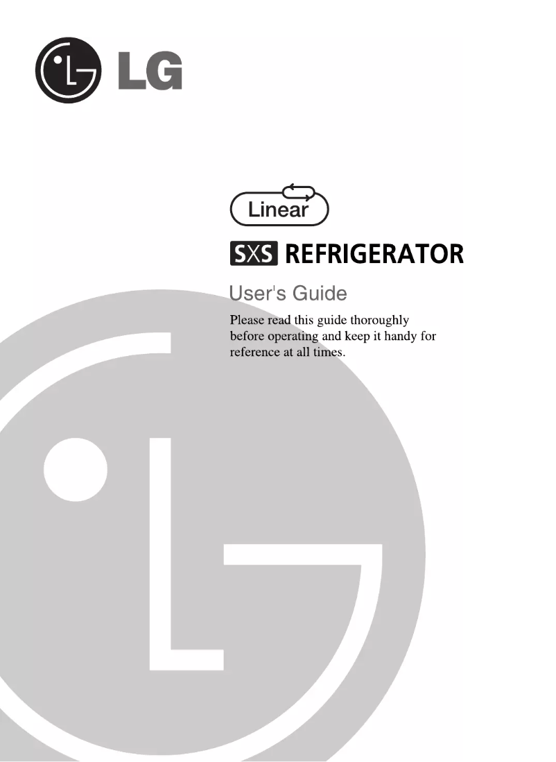 Page 1 de la notice Manuel utilisateur LG GRP247JHMV