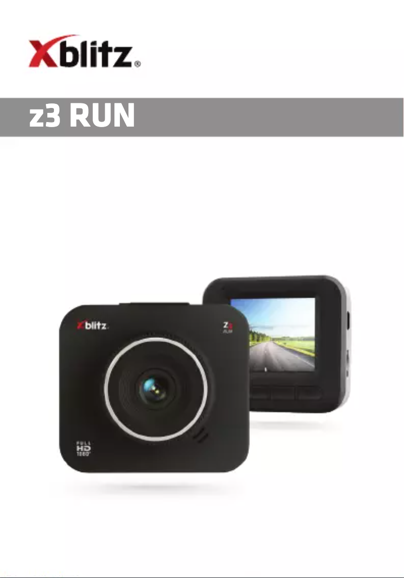 Page 1 de la notice Manuel utilisateur Xblitz Z3 Run