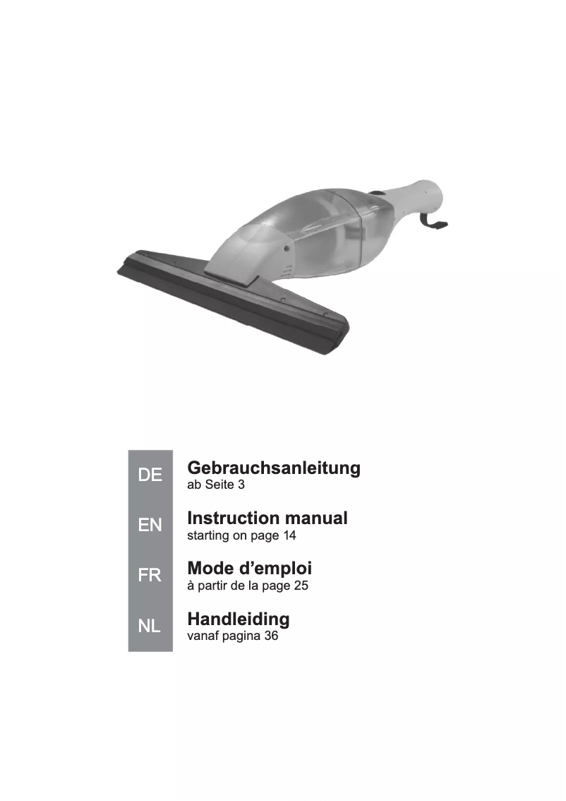 Página 1 del manual Manual de usuario Cleanmaxx 02304