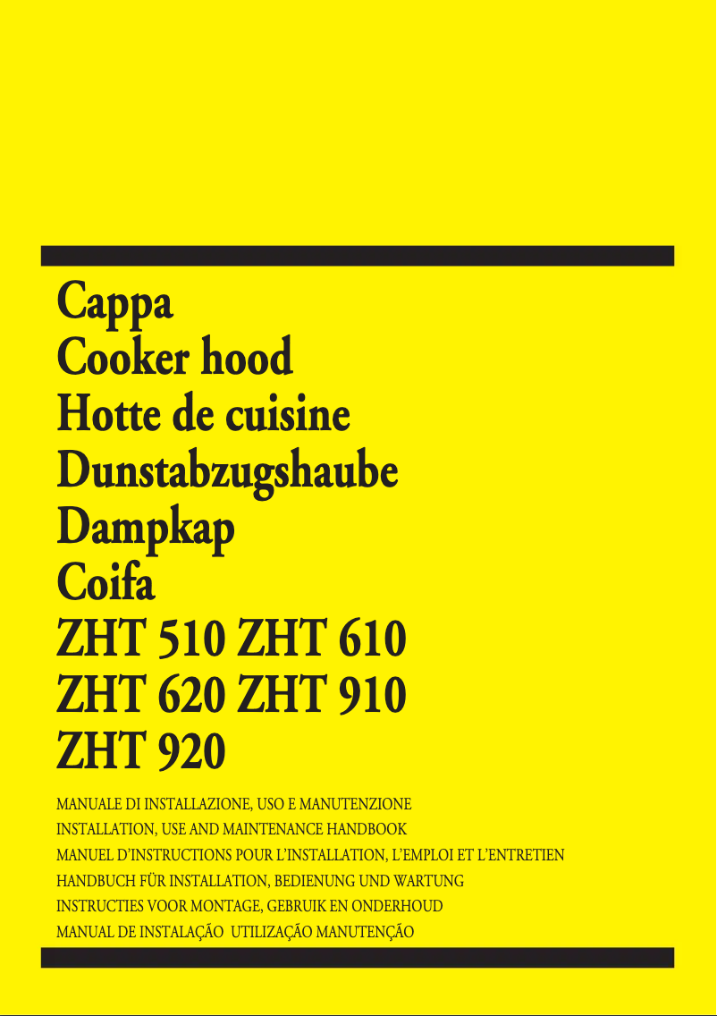 Page 1 de la notice Manuel utilisateur Zanussi ZHT920X