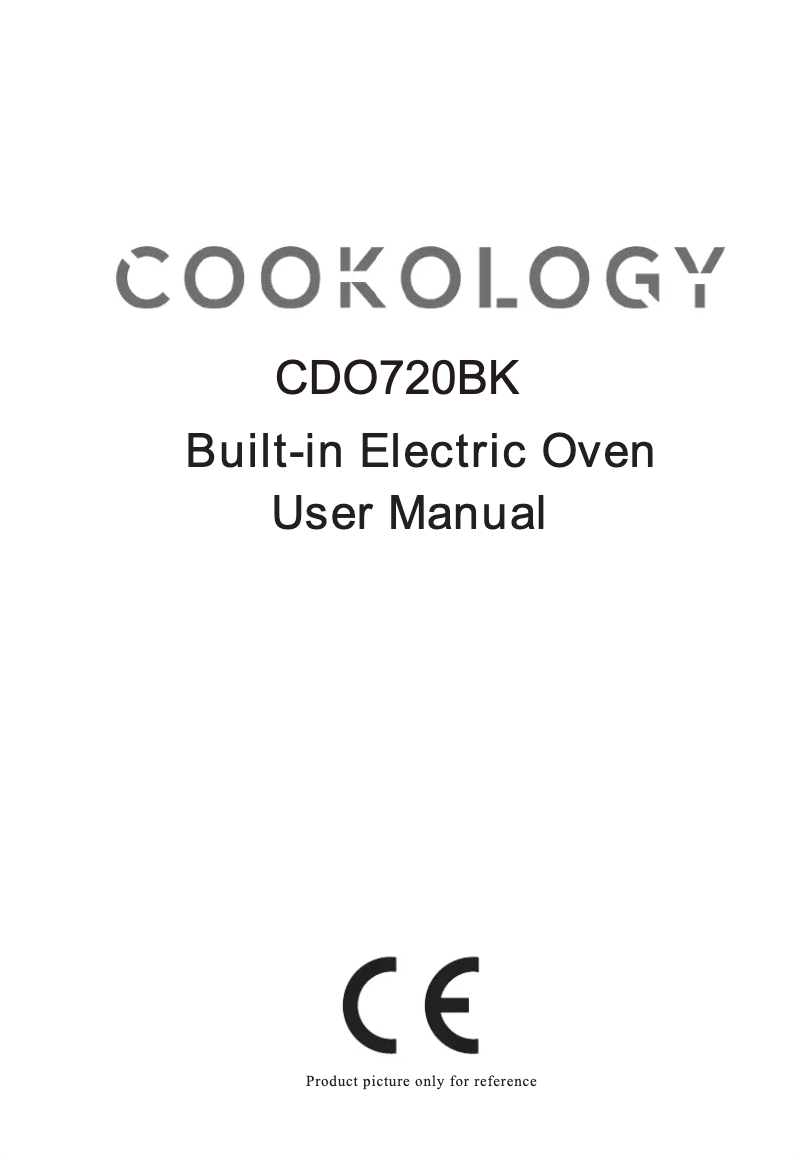Page 1 de la notice Manuel utilisateur Cookology CDO720BK